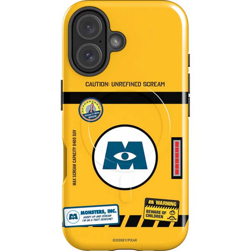 Disney Monsters Inc. Scream Canister iPhone 16 Plus Magsafe Impact Case